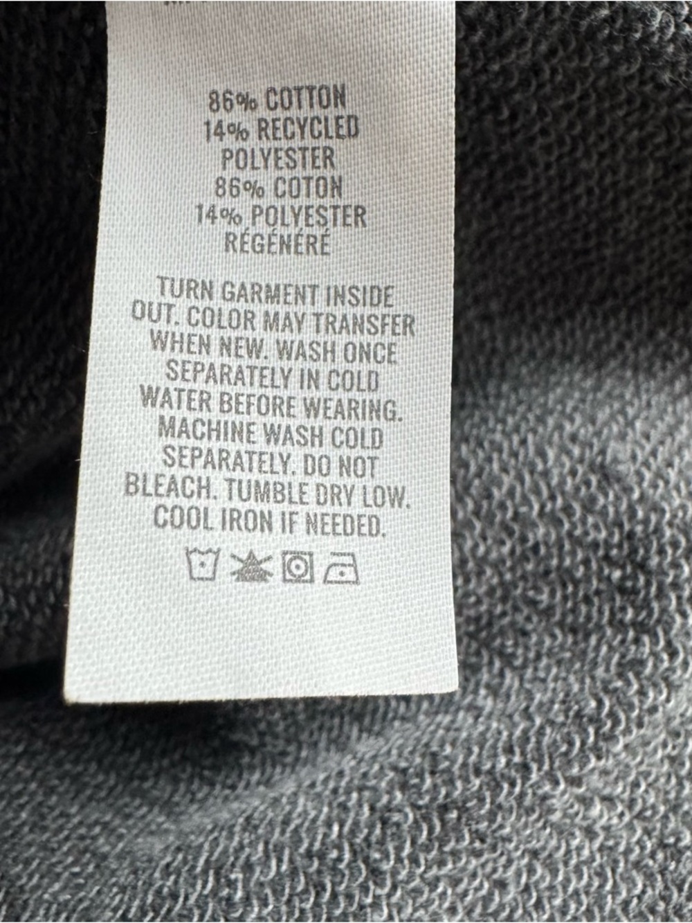Aerie Go-To Fleece Short Smoked Gray Elastic Waist Cotton Blend Minimal Cozy - Picture 9 of 10